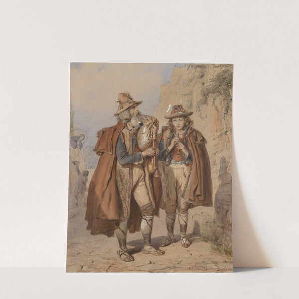 Dudelsackpfeifer und Flötenspieler (1864) by Carl Goebel