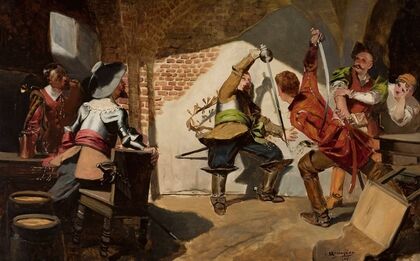 Duel in a tavern