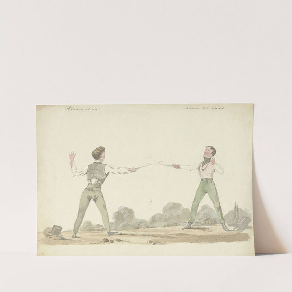 Duellerende mannen by Pieter van Loon