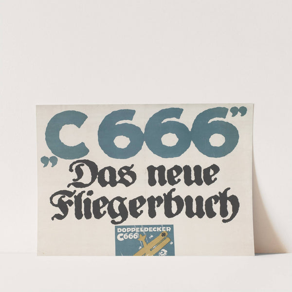 Duits dubbeldekker vliegtuig in de wolken by A. Rother