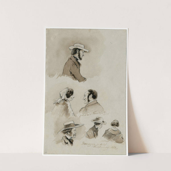 Duitse typen, waaronder Joden by Pieter van Loon