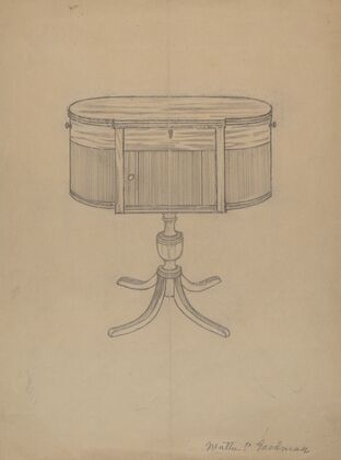 Duncan Phyfe Sewing Cabinet