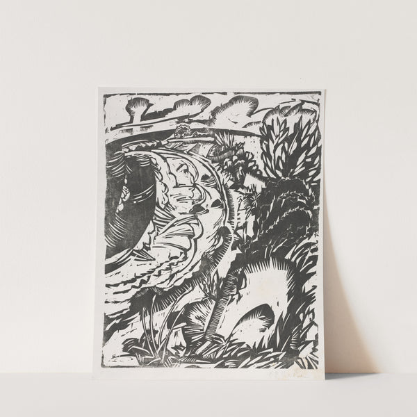 Dune Landscape with a Curving Bay (1913) by Ernst Ludwig Kirchner