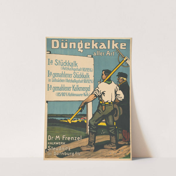 Düngekalke aller Art Dr. M. Frenzel Kalkwek Steudnitz bei Dornburg an der Saale (1906) by Paul Scheurich