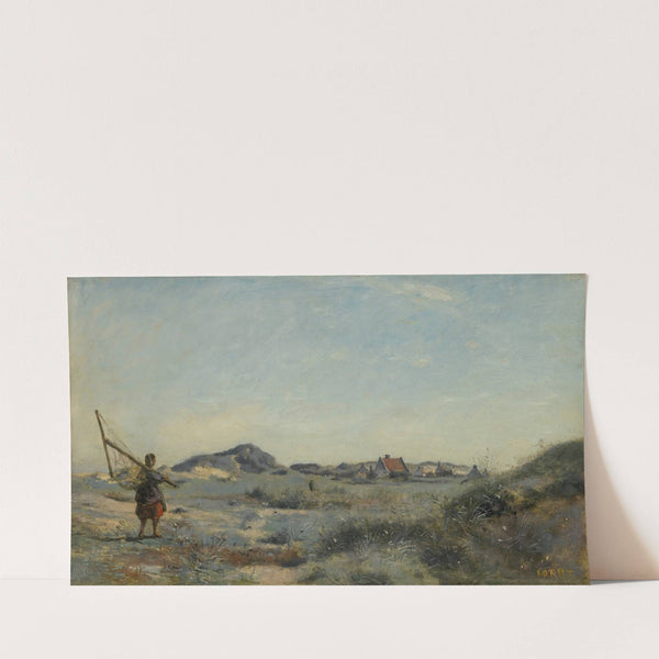 Dunkerque. Une pêcheuse de crevettes by Jean-Baptiste-Camille Corot