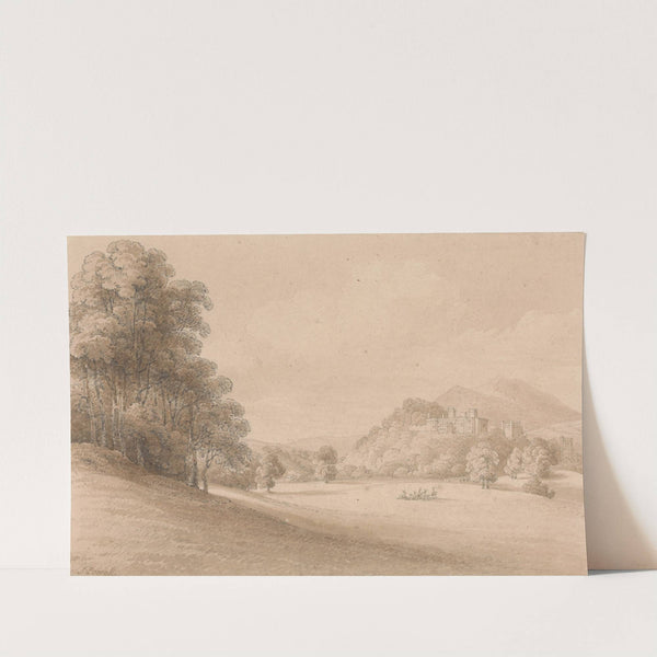 Dunster Castle, Somerset; Showing Castle in Distance by Joseph Powell