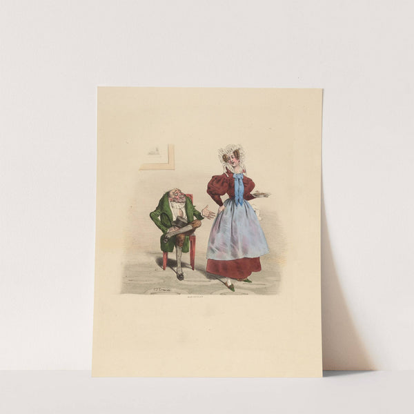 Dur comme un roc. Femme charmante. Dur comme un roc (1831) by Charles-Joseph Traviès de Villers