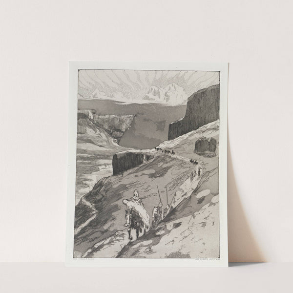 Durch Gebirge (Zelt, Opus XIV, 1. Teil, Nr. 19) (1915) by Max Klinger
