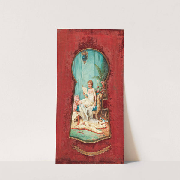 Durchs Schlüsselloch geschaut by Hans Zatzka