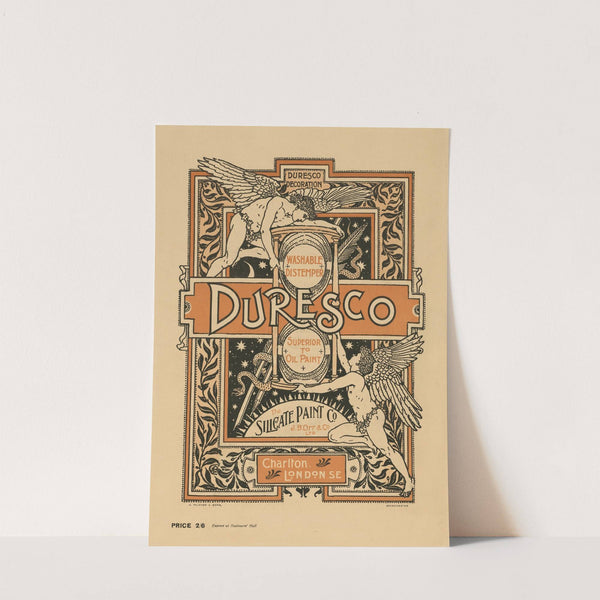 Duresco. Washable Distemper Superior to Oil Paint. The Silicate Paint Company (1901) by Walter Crane