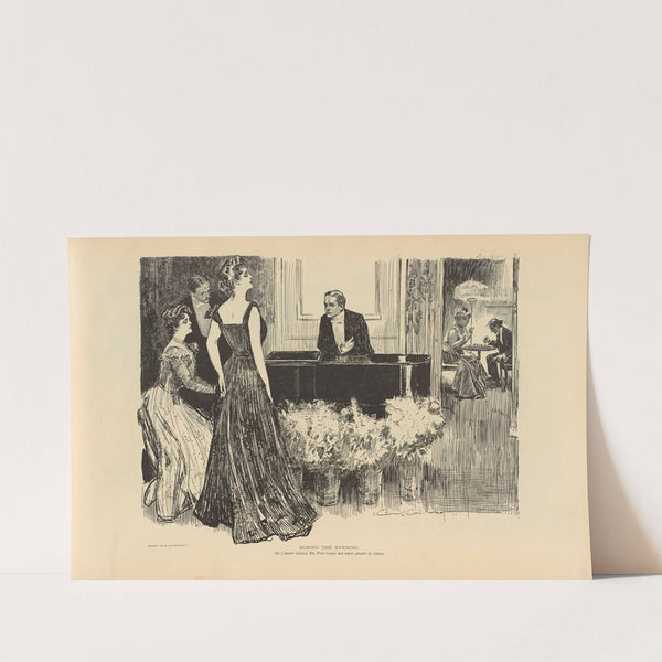 During the evening (1893-1900) by Charles Dana Gibson