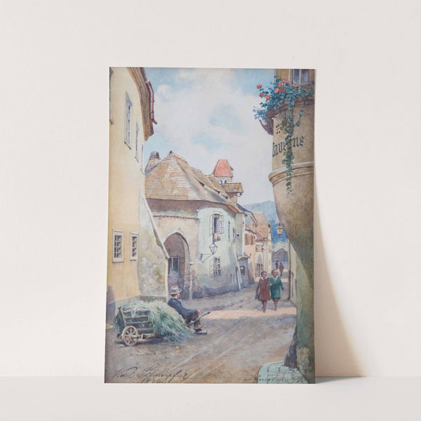 Dürnstein Gassenszene by Karl Schnorpfeil