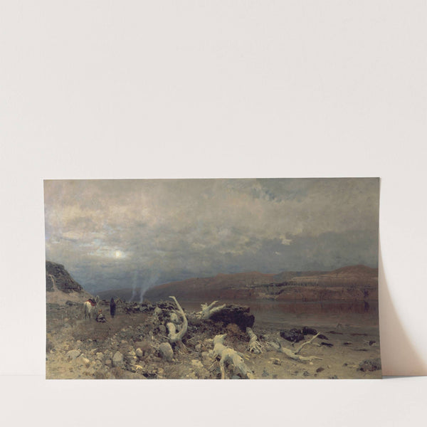 Dusk on the Dead Sea (1881) by Eugen Bracht