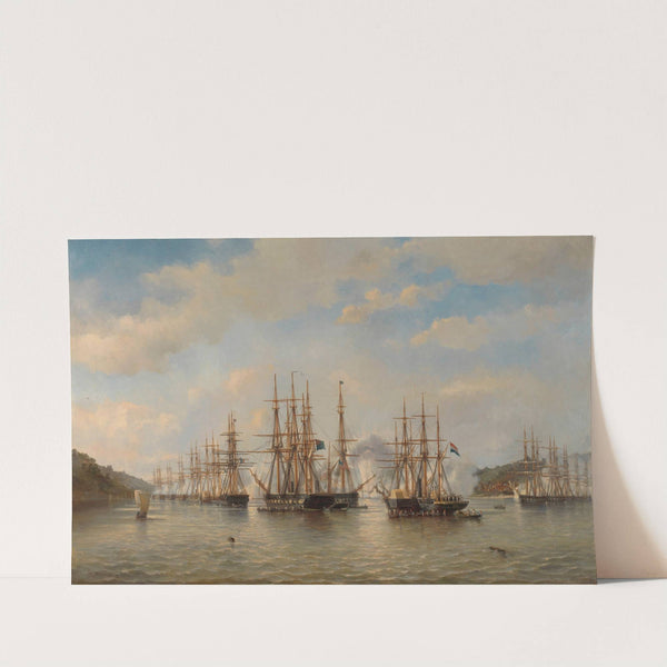 Dutch, English, French and American Squadrons in Japanese Waters during the Expedition led by the French Commander Constant Jaurès, September 1864 by Jacob Eduard van Heemskerck van Beest