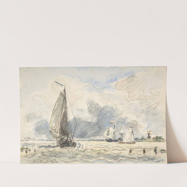 Dutch Fishing Boats by Johan Barthold Jongkind