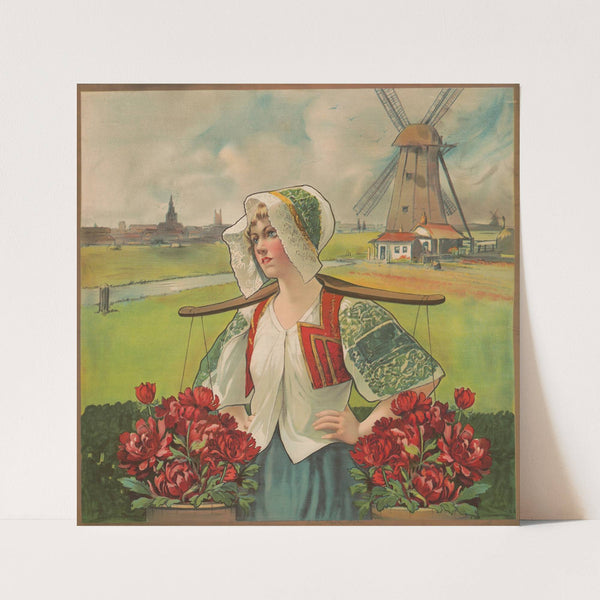 Dutch flower seller (1906) by Campbell, Metzger & Jacobson