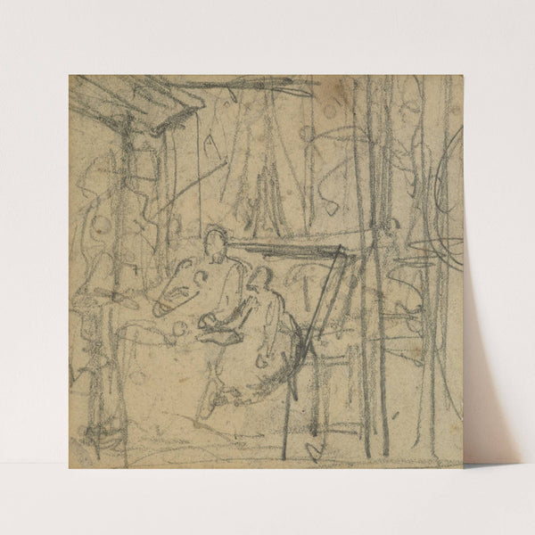 Dutch interior by Petrus van der Velden