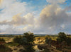Dutch landscape with a view of Haarlem (1845)