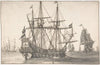 Dutch Men Of War At Anchor