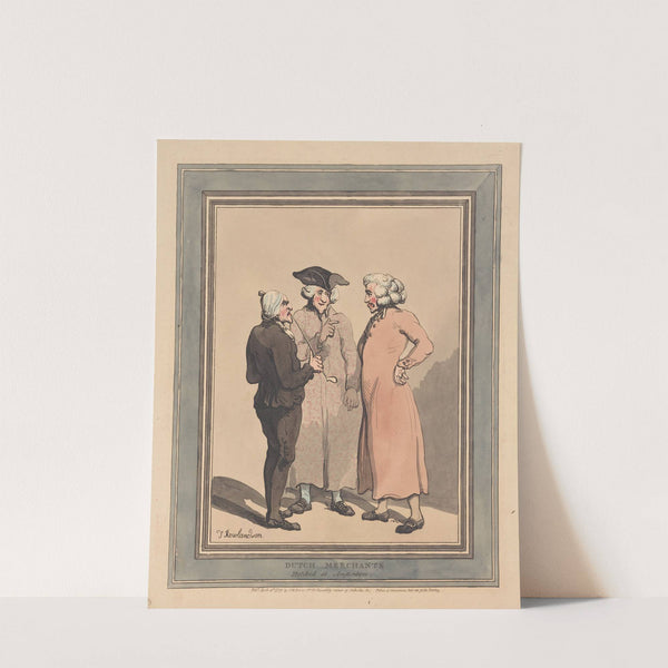 Dutch merchants. Sketched at Amsterdam (1796) by Thomas Rowlandson