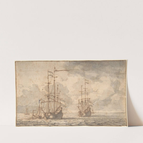 Dutch Ships at Anchor (mid-17th–early 18th century) by Willem van de Velde the Younger