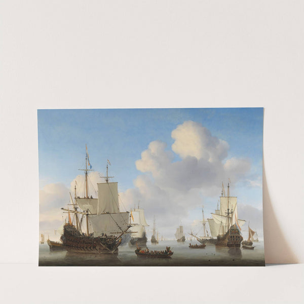 Dutch Ships in a Calm Sea by Willem van de Velde the Younger