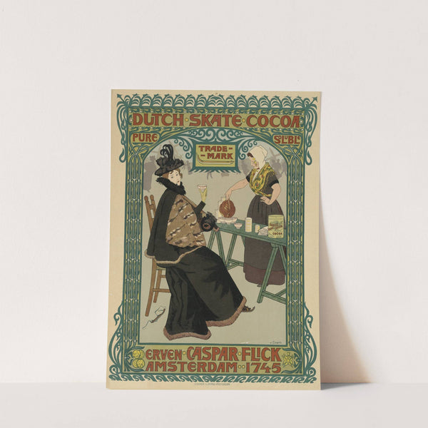 Dutch skate cocoa. Erven Caspar Flick by Johann Georg van Caspel