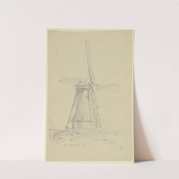 Dutch windmill by Wilhelm Busch