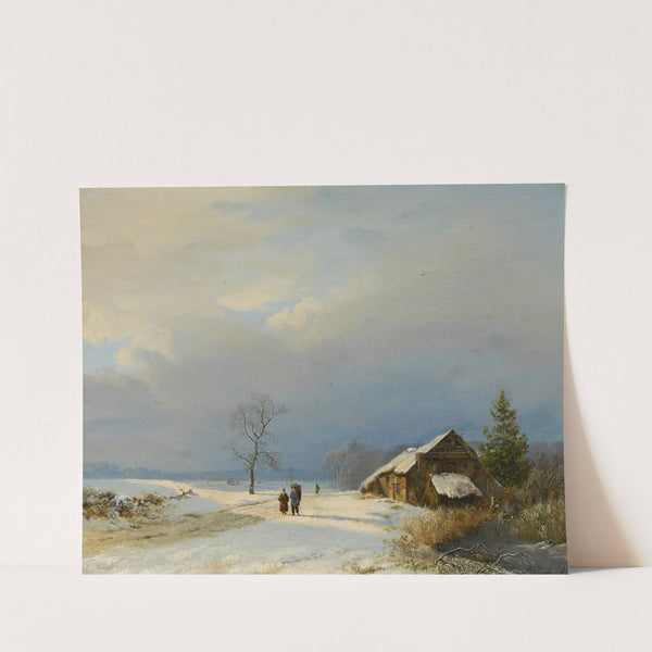 Dutch winter in the Gooi (1828) by Barend Cornelis Koekkoek