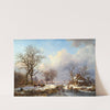 Dutch Winter Landscape with Skaters (1864) by Frederik Marinus Kruseman