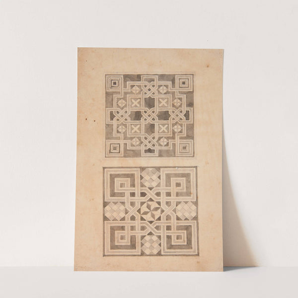 Dwa wzory posadzek by Stanisław Cercha