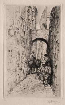 Dwarf in Narrow Street (c. 1902–41)