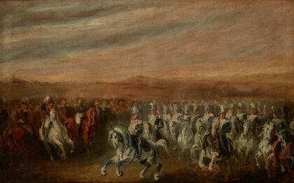 Dwernicki at the Head of the 2nd Uhlan Regiment