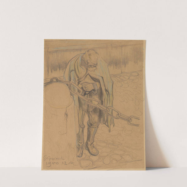 Dziad proszalny pod kościołem Mariackim w Krakowie by Stanisław Wyspiański