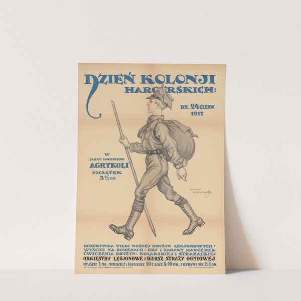 Dzień kolonji harcerskiej dn. 24 czerw. 1917 w Parku Sobieskiego Agrykoli (1917) by Bogdan Nowakowski