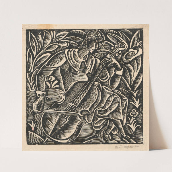 Dziewczyna grająca na wiolonczeli (1922) by Wacław Wąsowicz