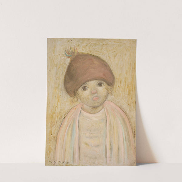 Dziewczynka w berecie z pomponem by Tadeusz Makowski