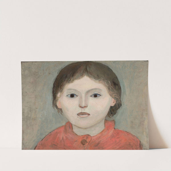 Dziewczynka w pomarańczowej sukni by Tadeusz Makowski