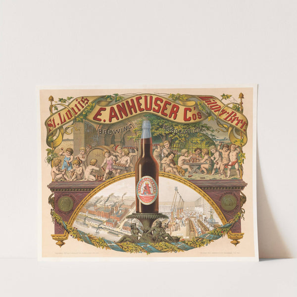 E. Anheuser Co's Brewing Association, St. Louis lager beer by Moritz Ulffers
