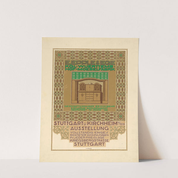 E. Epple & Ege. Ausstellung Königliche Württembergische Hof-Möbelfabrik (1906) by Johann Vincenz Cissarz