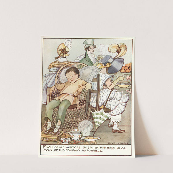 Each of my visitors sits with his back to as many of the Company as possible by Olive Allen