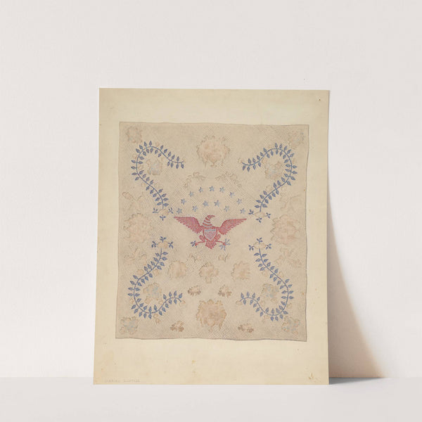 Eagle and Stars Bedspread (1935-1942) by Marian Curtis Foster