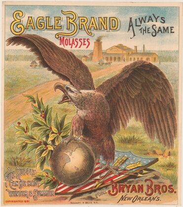 Eagle brand molasses. Bryan Bros. New Orleans (1891)