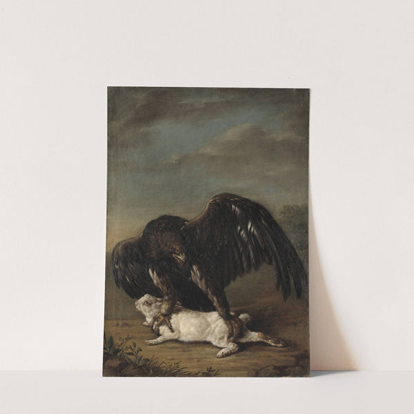 Eagle Catching a Hare by Johann Friedrich Grooth