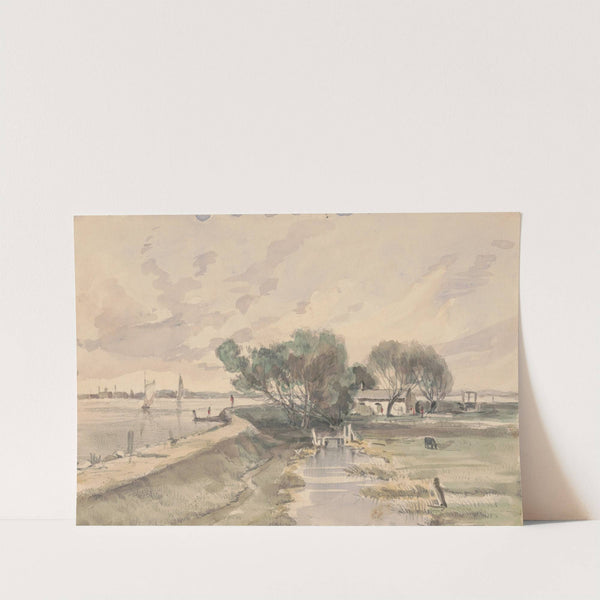 Eagle point fishing cabin May 3rd (1857) by James Fuller Queen