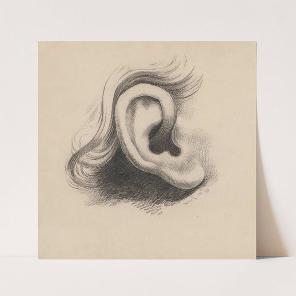 Ear study, no. 1 (1840) by Richard Sanger Smith