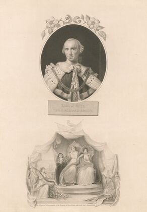 Earl of Bute, the Maecenas of botany; an allegorical representation of the prosperity of Great Britain under Lord Bute’s administration (1791)
