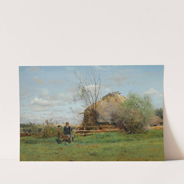 Early Autumn In The Village by Vladimir Egorovich Makovsky