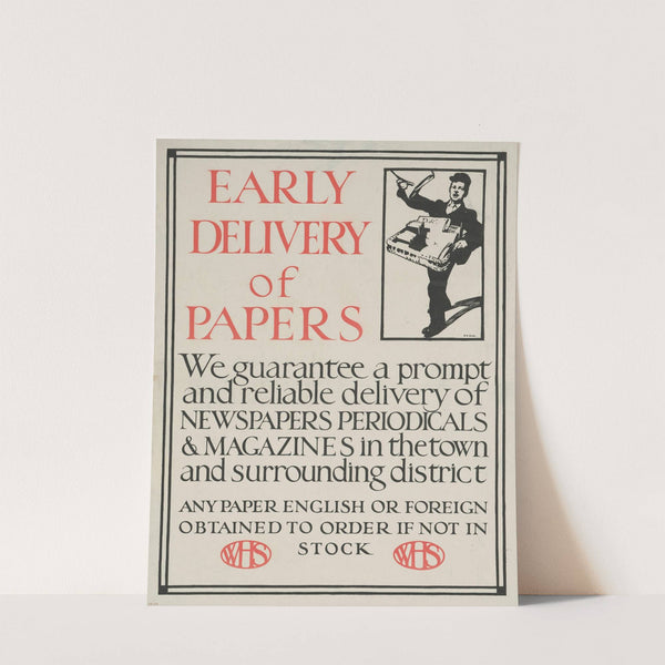 Early Delivery of Papers (1904) by Eric Gill
