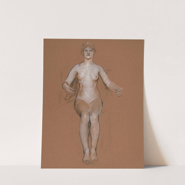 Early study for figure of Genius of State, in ‘Apotheosis of Pennsylvania,’ mural at the state capitol building in Harrisburg, Pennsylvania (1982) by Edwin Austin Abbey